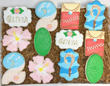 Tropical Birthday theme sugar cookies - 1 Dozen