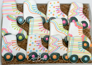 Roller skates themed Sugar Cookies - 1 Dozen