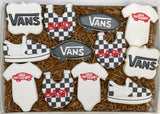 Vans baby shower sugar cookies - 1 Dozen