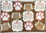 Brown Bound theme sugar cookies - 1 Dozen