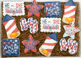 Firecracker gender reveal Baby shower girly cookies - 1 dozen
