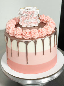 Rose gold and Pink Cake