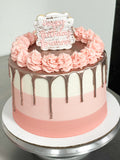 Rose gold and Pink Cake