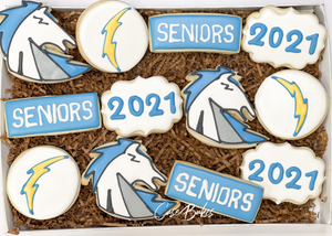 Clear Springs Chargers Graduation Cookies (002) - 1 Dozen