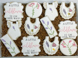 Wildflower baby shower sugar cookies - 1 Dozen