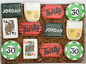 Gambling themed sugar cookies - 1 Dozen