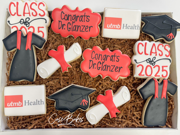 UTMB Graduation Decorated Sugar Cookies - 1 Dozen