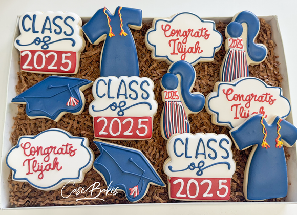 Clear Lake High School Graduation theme sugar cookies - 1 Dozen