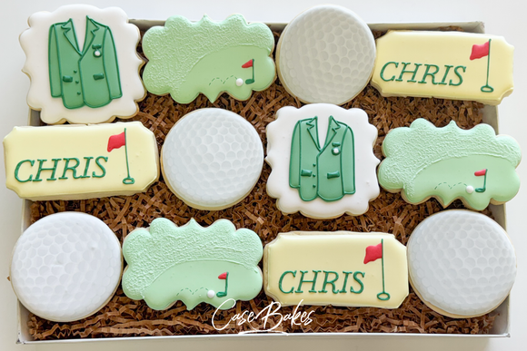 Master's theme golf sugar cookies - 1 Dozen