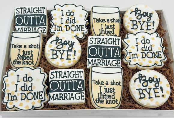 Divorce Cookies - 1 Dozen