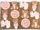 We can bearly wait baby shower Cookies - 1 Dozen