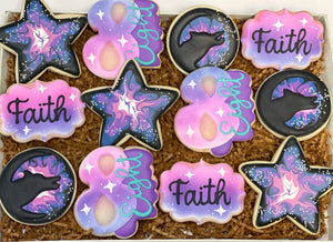 Wolf Galaxy birthday Sugar cookies - 1 Dozen