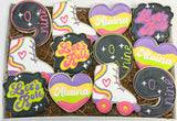 Lets Roll Skating Birthday theme cookies - 1 Dozen