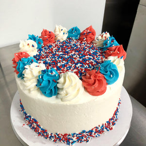 Red white and Blue Cake