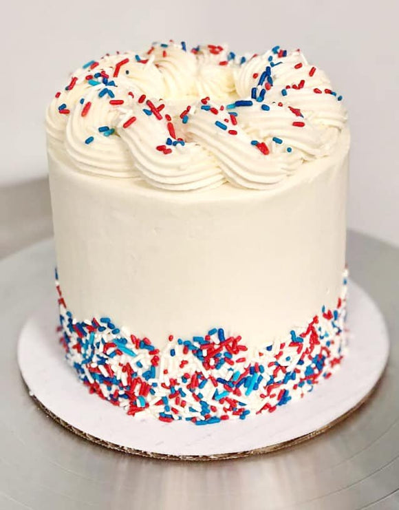 Patriotic Sprinkle Cake