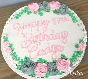 Floral Birthday Cookie Cake