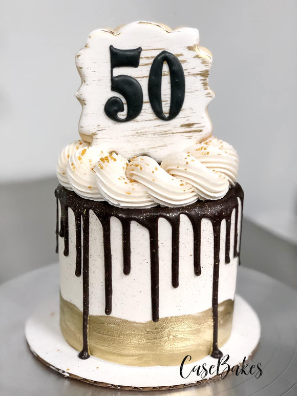 White and gold Cake