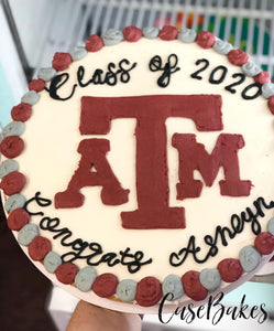 A&M Cookie Cake Graduation