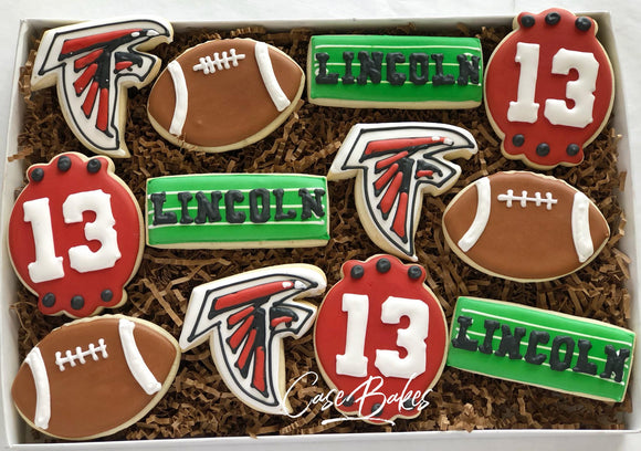 Falcons Birthday Cookies - 1 Dozen