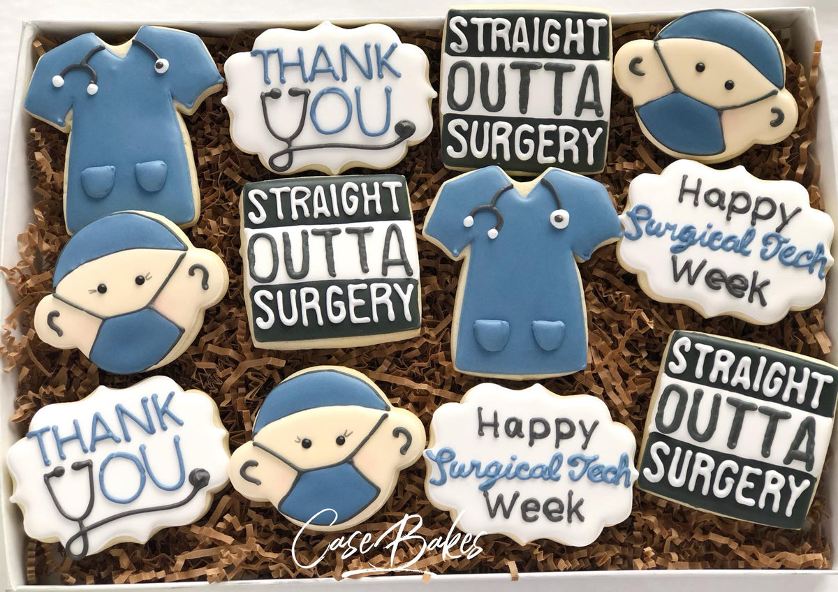 Tech Week Cookies Surgical tech Cookies - 1 Dozen – casebakes cookies