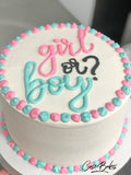 Gender Reveal Cake