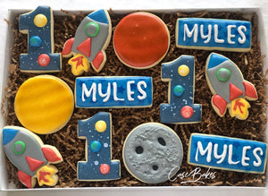 Space Birthday Cookies - 1 Dozen