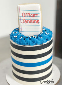 Blue Line Cake