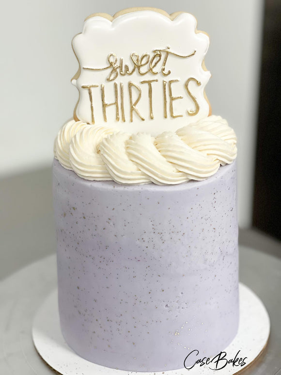 Lavender Gold Flecked Cake