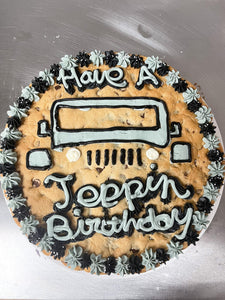 Jeep Birthday Cookie Cake