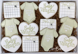 Baby announcement Cookies - 1 Dozen