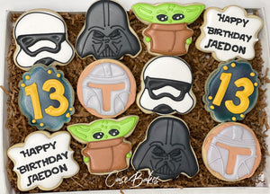 Star Wars Birthday Cookies - 1 Dozen