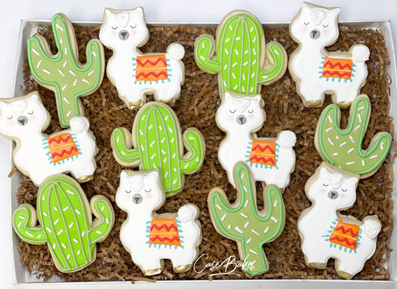llama & Cactus cookies - 1 Dozen