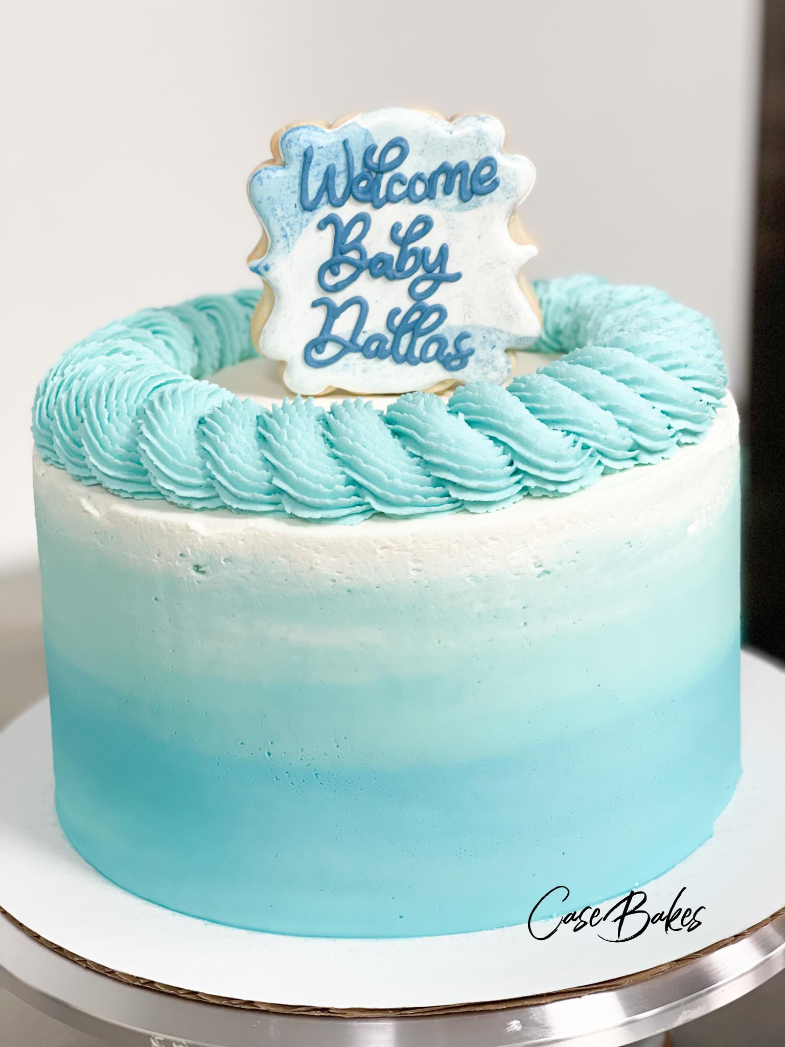 Tiered Watercolor Buttercream Cake (Comm. & Conf. Collection) – Blue Sheep  Bake Shop