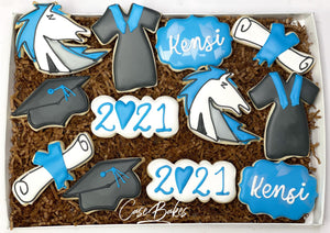 Clear Springs Chargers Graduation Cookies - 1 Dozen