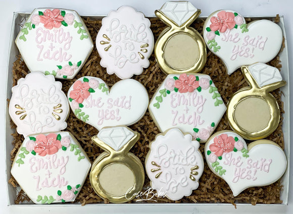 Bridal Shower / Wedding / Anniversary casebakes cookies Bridal Shower / Wedding / Anniversary casebakes cookies