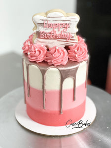 Rose gold and Pink Cake