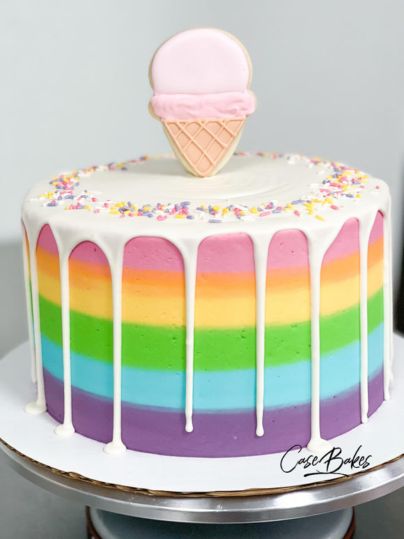 Ice cream Rainbow cake