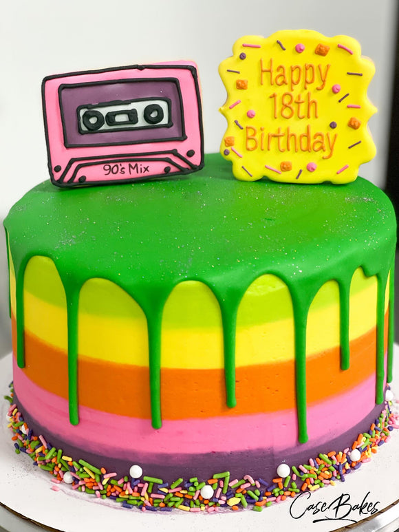 90's Theme Cake