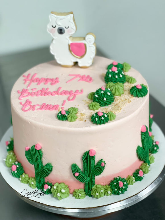 Llama Cactus Cake