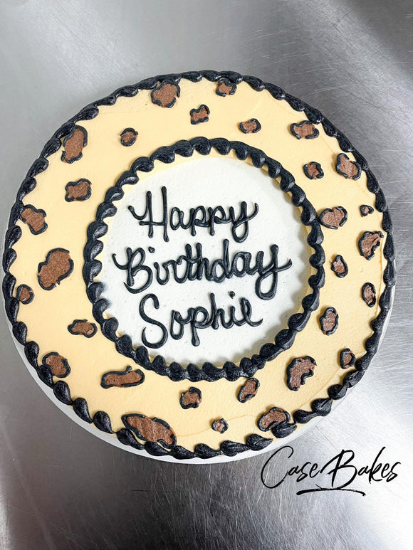 Leopard print cookie Cake