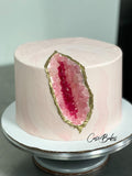 Geode Cake Marbled Pink