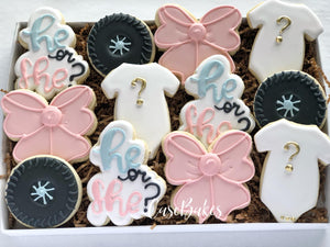 Gender Reveal Cookies - 1 Dozen