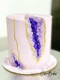 Geode Cake Purple