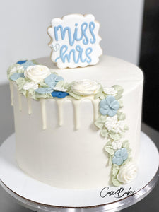 Bridal shower floral cake