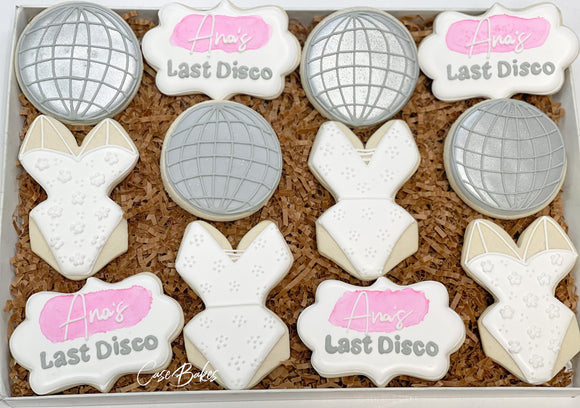 Last Disco bachelorette theme sugar cookies - 1 Dozen