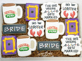 Friends theme Bridal Shower sugar cookies - 1 Dozen