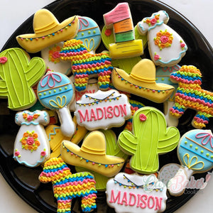 Fiesta themed cookies - 1 dozen