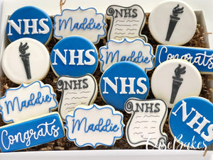 National Honor Society NHS Decorated Cookies - 1 Dozen