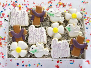 He is Risen mini sugar cookies - 2 dozen