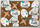 Painting birthday themed Sugar Cookies - 1 Dozen